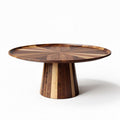 Table ronde en bois massif 100 x 100 x 75 cm pour salle à manger